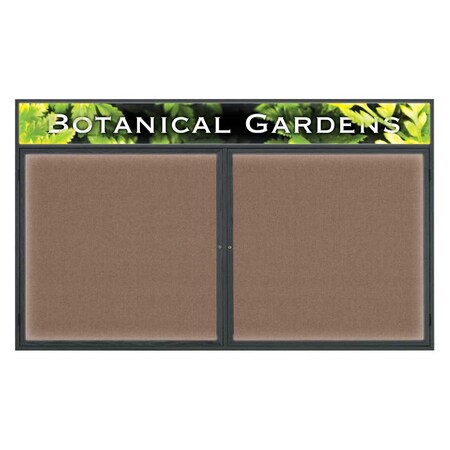 United Visual Products Open Faced Traditional Rounded Corkboard UV641ARC-WHITE-RUBBER